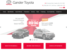 Tablet Screenshot of gandertoyota.com